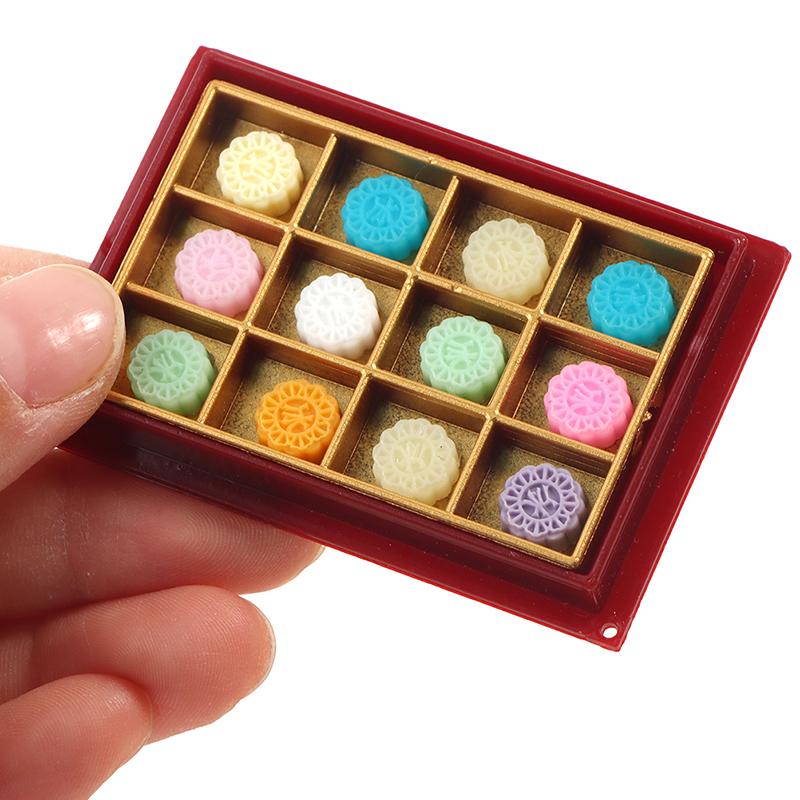 

1:12 кукольных миниатюрных моделей Mooncake Model Food Decoration Accessories
