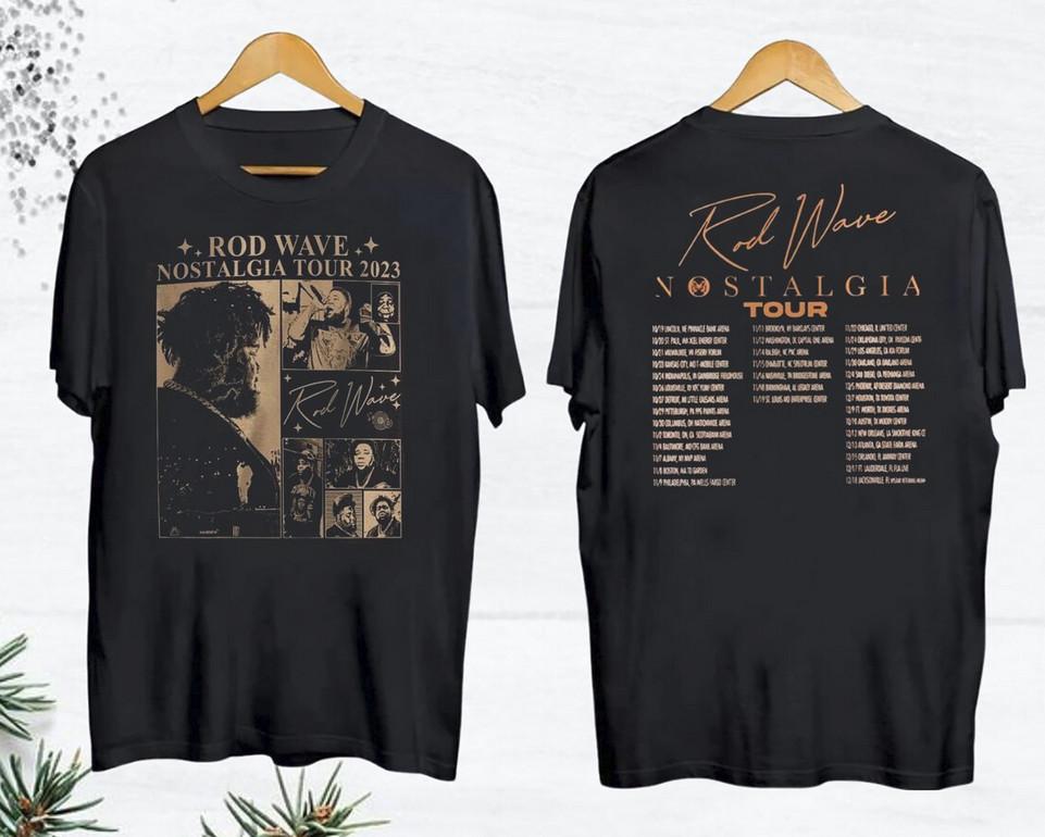 Rod Wave 90s Vintage Shirt Rod Wave Nostalgia Tour 2026 T-shirt L