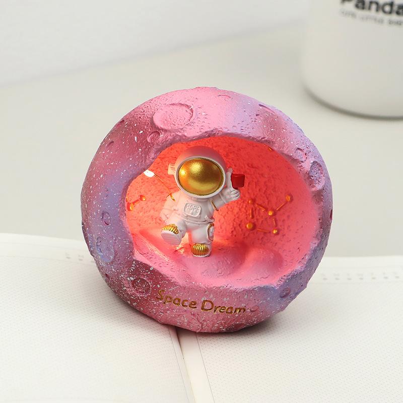 Cute Astronaut Night Light: Eye-Protective Bedroom Lamp for Girls, Kids, Spaceman Sleep & Desk Light, Gift Idea