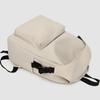 Daily Large Capacity Travel School Backpacks Ladies Pure Color Shoulder Knapsacks Nylon Zipper Shopping Rucksacks