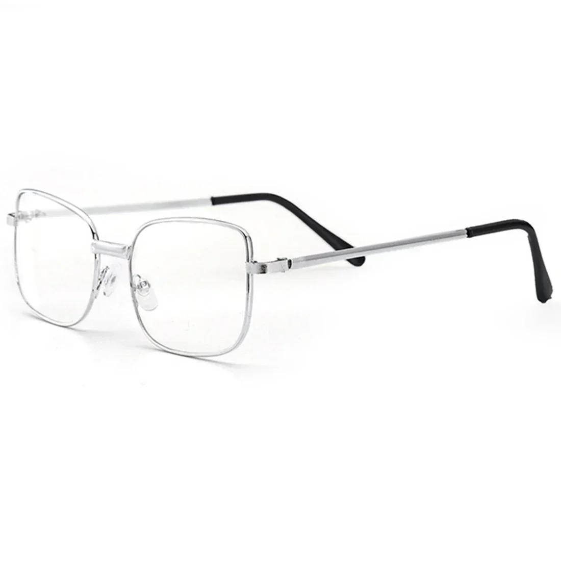

2025 Metal Frame Square Reading Glasses Anti-fatigue Fashion High Definition Presbyopia Diopter +1.0 +1.5 +2.0 +3.5 +4.0 +100 серебряный