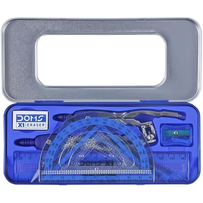 Doms X1 Premium Mathematical Drawing Instrument Box | Best In Class | Ensures Accuracy & Perfection | Geometry Box For S