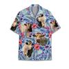 Funny Cow 3D Printed Shirt Hawaii Hawaii 2025 Short Sleeve Lapel
