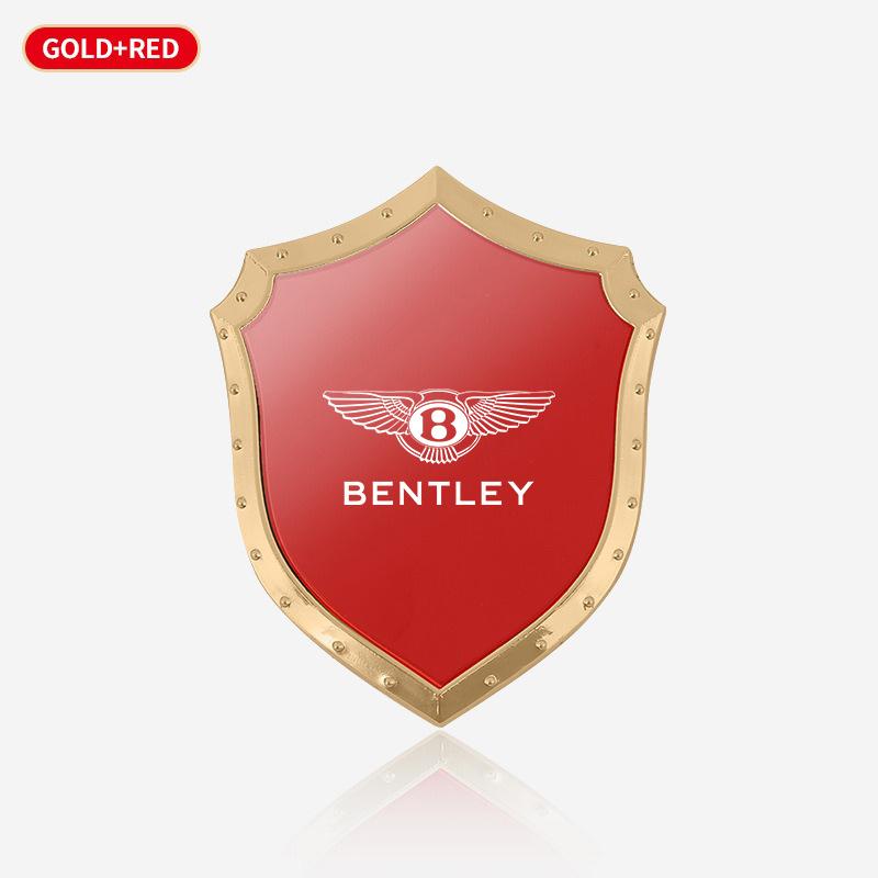 

Стойкая наклейка с металлическим логотипом Shield, погодостойкая декаль для Bentley Continental GT MULLINER Bentayga Flying HurtlingSpur