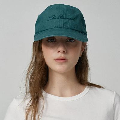 Nylon Stitch Logo Ball Cap_Green