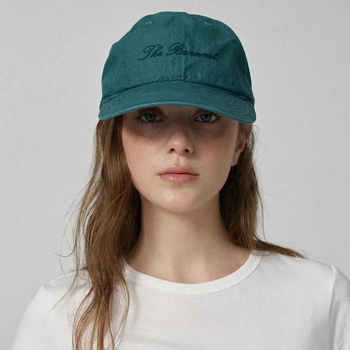 Nylon Stitch Logo Ball Cap_Green