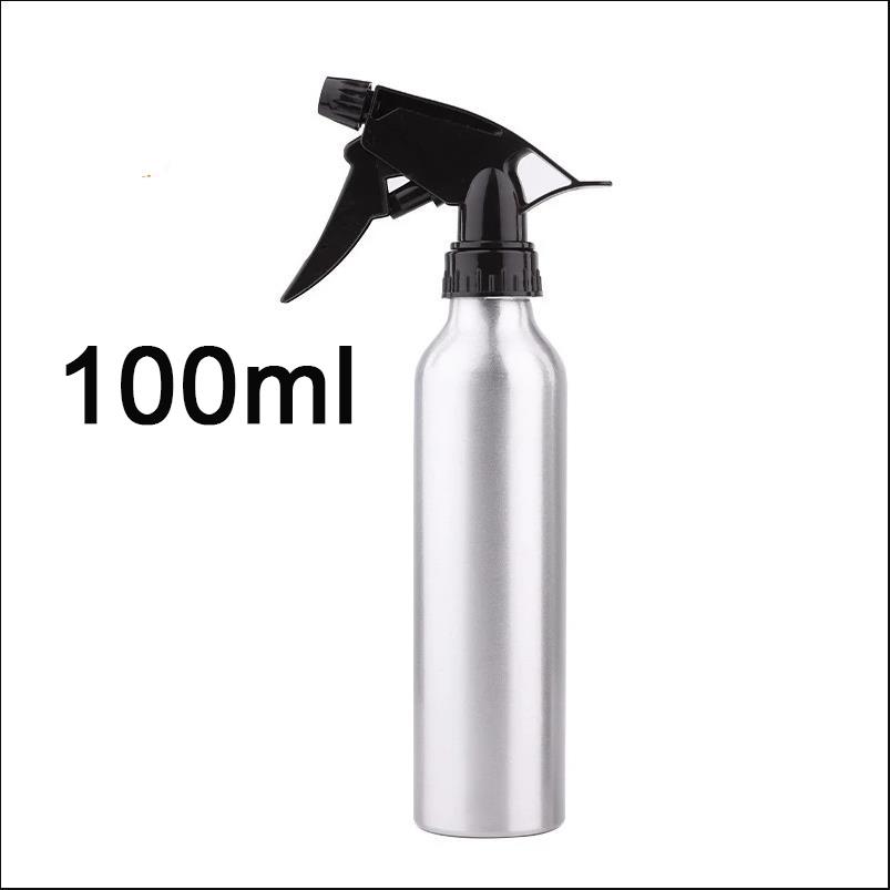 

50 мл / 100 мл Алюмінієвий розпилювач під тиском Спрей-насос пляшка для інструменту для розпилення води 100ml срібний