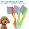 Tierentwirrkamm Stahl Tierpflegekamm für Hunde und Katzen Entfernt sanft lose Unterwolle Flohkamm Pretty&Better