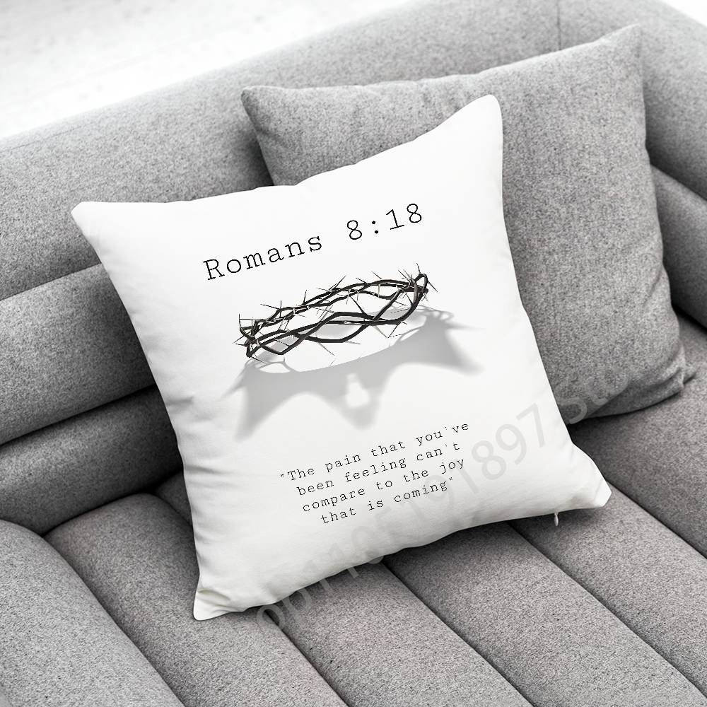 God Jesus Isaiah Psalm Jeremiah Romans Throw Pillow Case For 45x45cm 40x40cm 30x30cm 50x50cm 55x55cm Square Home Pillowcase Case
