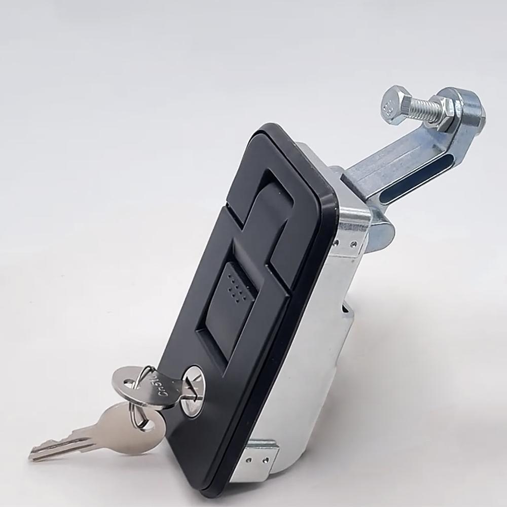 Zinc Alloy Durable Compression Panel Latch Adjustable Lever Push Button Lock Key Operated ISO9001 Certified RV Toolbox Lock