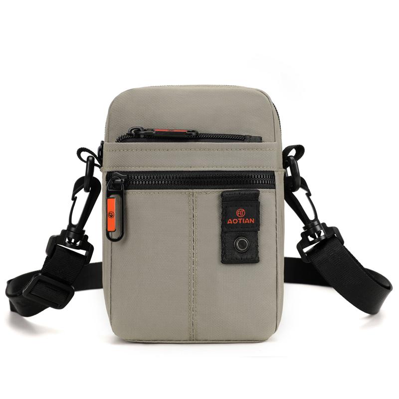 Mini Mobile Phone Bag Men's Shoulder Crossbody Bag Oxford Waist Bag