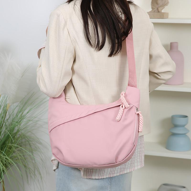 Borsa a Spalla da Donna Borsa a Tracolla Multifunzionale Grande Capacità Borsa a Spalla per Pendolari Borsa a Tracolla Monocolore Borsa a Raviolo Casual per Studenti