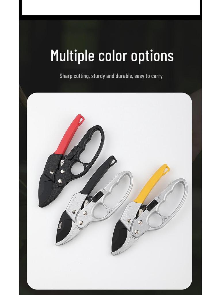 Stainless Steel Multifunctional Pruning Shears for Garden, Fruit Trees & Branches with Segmented Pulley System