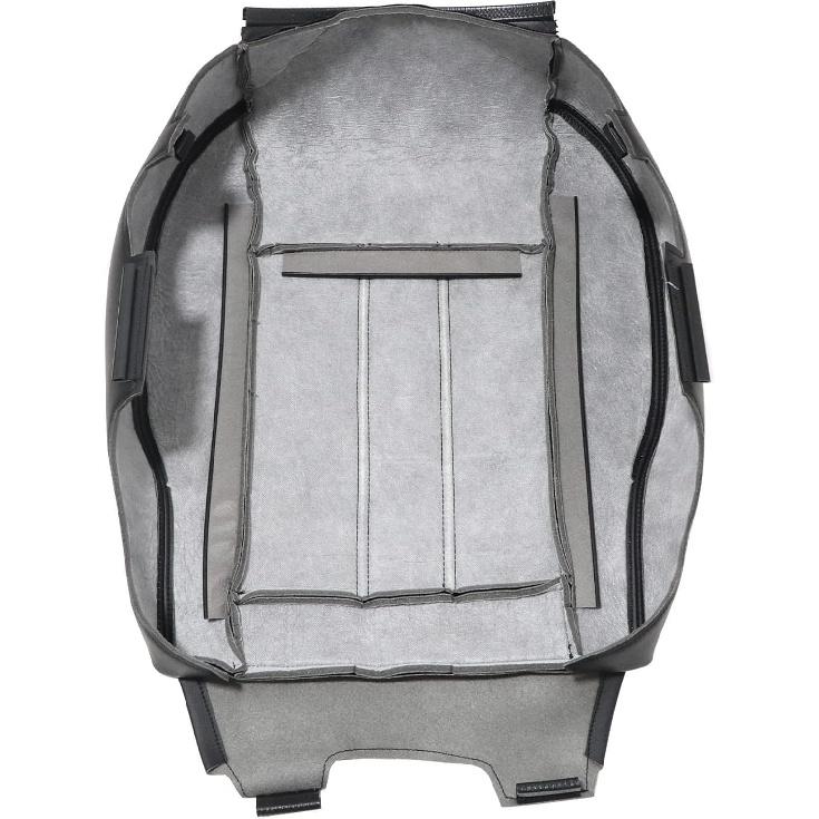 GXARTS Non-Perforated Front Driver or Passenger Side Bottom Replacement Leather Seat Cover Black Compatible with Chrysler Town & Country 2008 2009