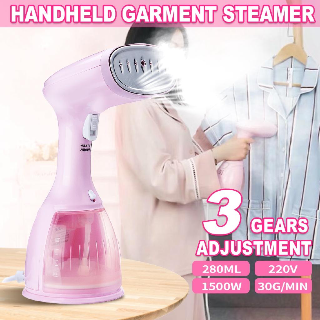 1500W Handheld Garment Steamer Fabric Iron Light Indicator Handheld Clothes Steamer Portable for Home Travel Fast-Heat 220v