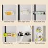 Glove Tissue Box Holder Adjustable Tissue Paper Dispenser Wall Mount Fridge Towel Holder for Kitchen Bathroom Refrigerator