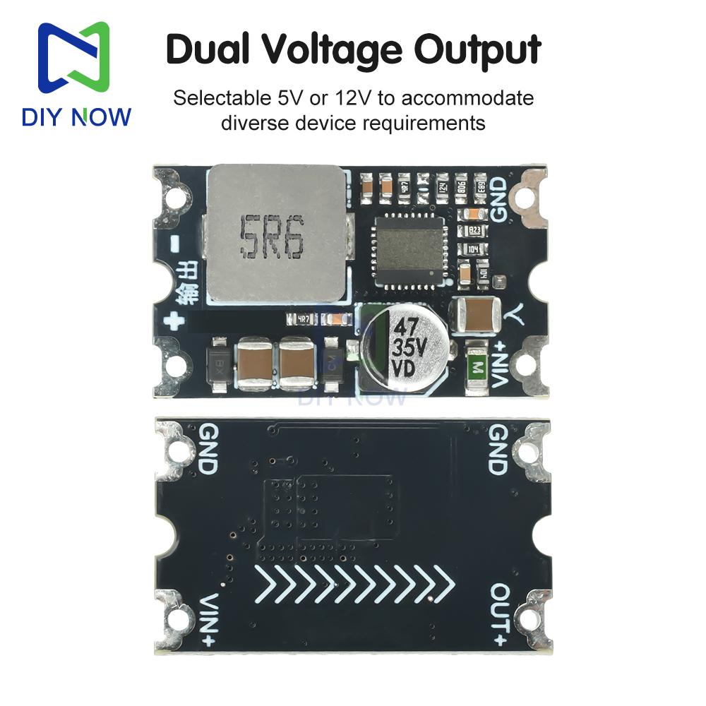 DC-DC Step-Down Module DC6-35V to 5V/12V 8A High-Performance Low Internal Resistance Regulator Board 500kHz Low Ripple