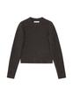 NOIRER FOR WOMAN Camel Slim Fit Ribbed Sweater (Brown)