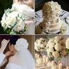 1pcs Fake White Flowers Artificial Silk Hydrangea Flowers Bouquets Faux Hydrangea Stems for Home Table Centerpieces Wedding Party Decoration (White)