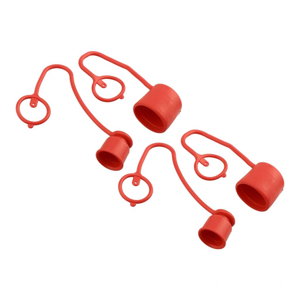 Plochá čela pro kryty hydraulických konektorů 2 sady pro smykem řízené nakladače