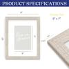 An&He 8x10 Picture Frames, Rustic Vintage Photo Frame with HD Plastic Cover, for Wall Hanging or Tabletop Display, Excellent Decorative Artwork (OW)