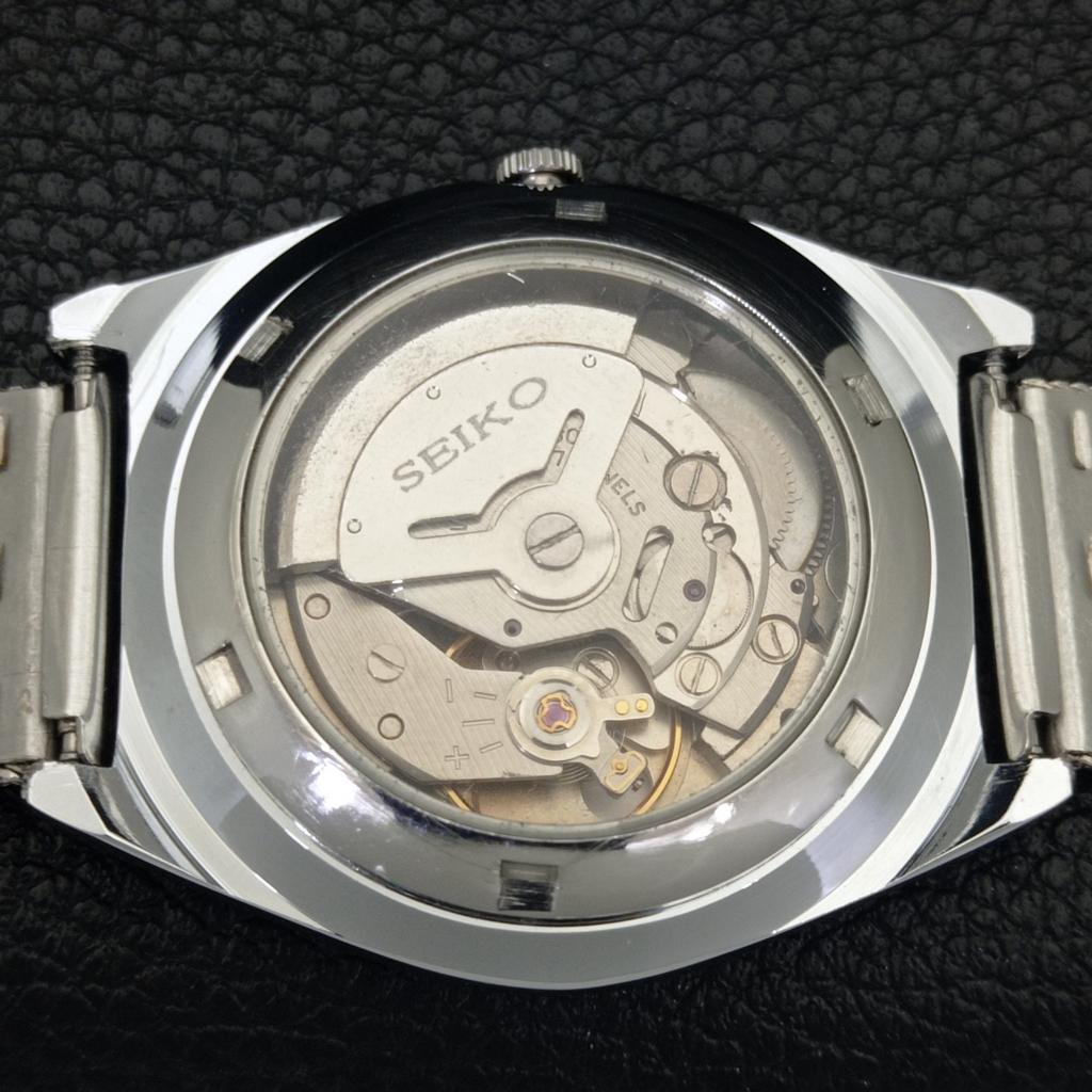 VINTAGE SEIKO 5 AUTOMATIC 6309A REFURBISHED JAPAN MENS WHITE WATCH a441714-1 Sk-a441714