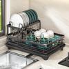 Kitchen Sink Dish Drying Rack with Bowl and Chopsticks Storage