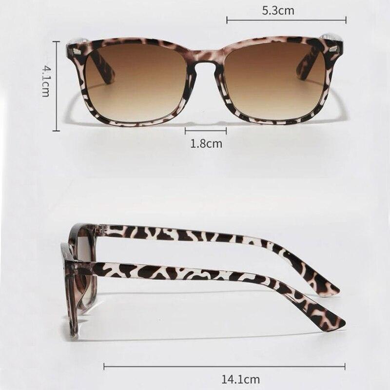 2pcs Vintage Black Square Sunglasses Woman Luxury Brand Small Rectangle Sun Glasses Female Gradient Clear Mirror Oculos De Sol