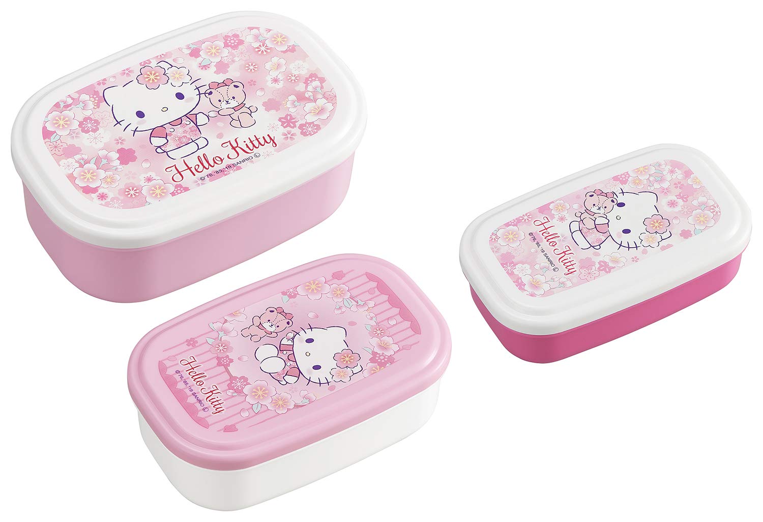

OSK Hello Kitty Sakura Seal Container 3P Set SP-31