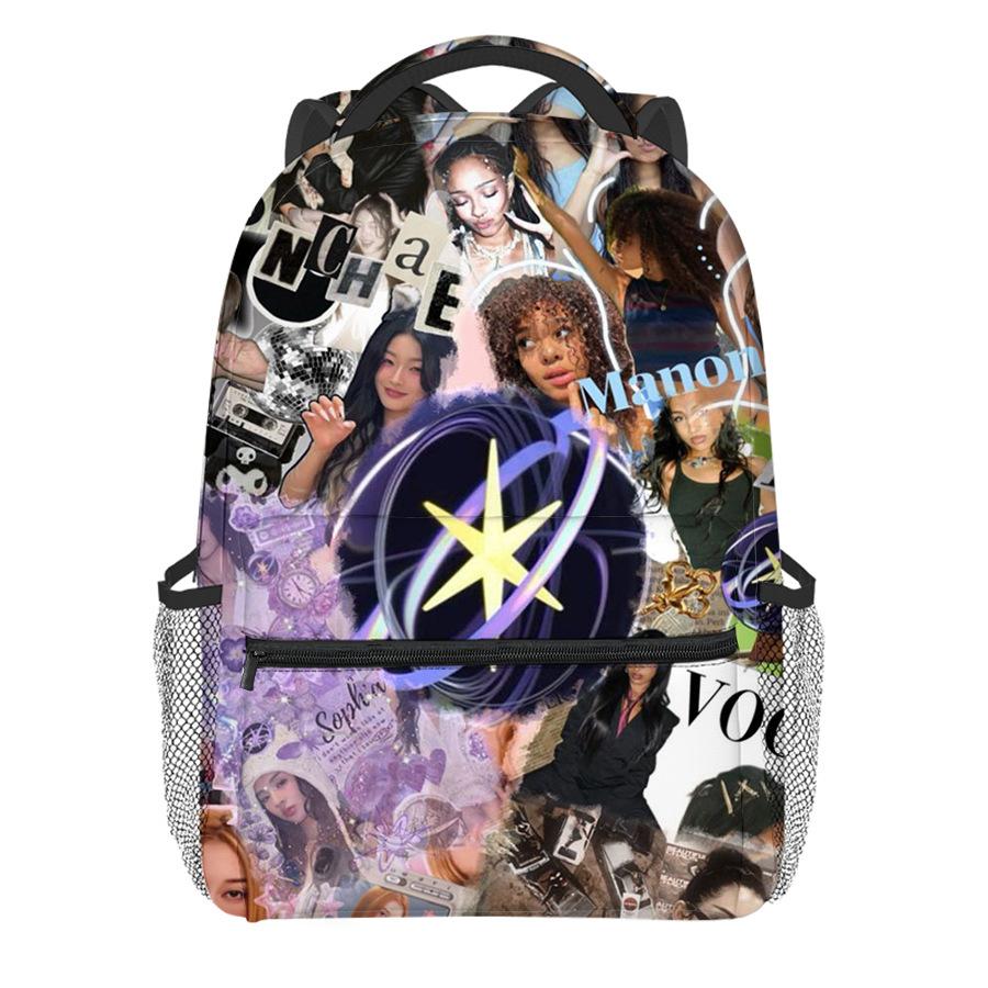 Luxury Popular Novelty Kpop Katseye student Bookbag Notebook Backpacks 3D Print Oxford Waterproof Boys/Girls Travel Backpacks