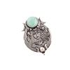 Beautiful Amazonite Gemstone 925 Sterling Silver Artisan Jewelry Pendant 1.63" CP-22-23