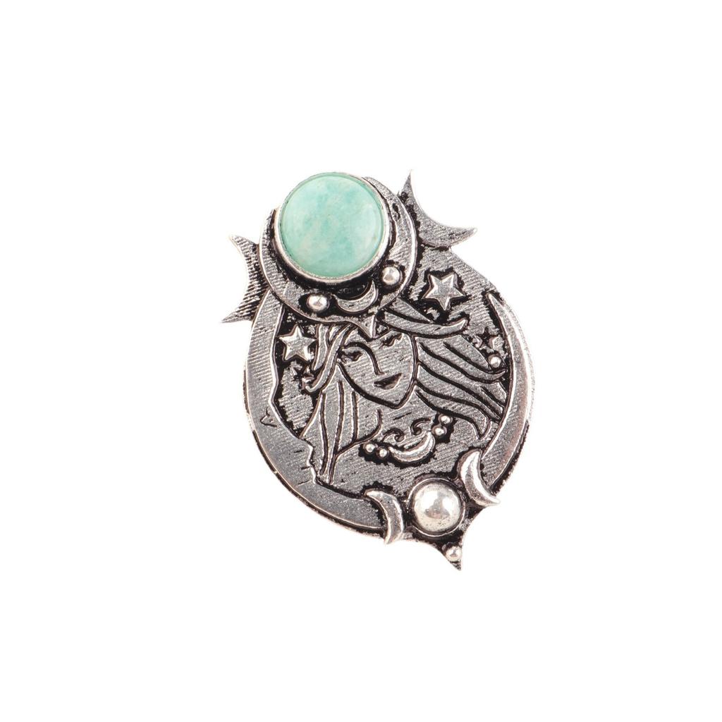 Beautiful Amazonite Gemstone 925 Sterling Silver Artisan Jewelry Pendant 1.63" CP-22-23