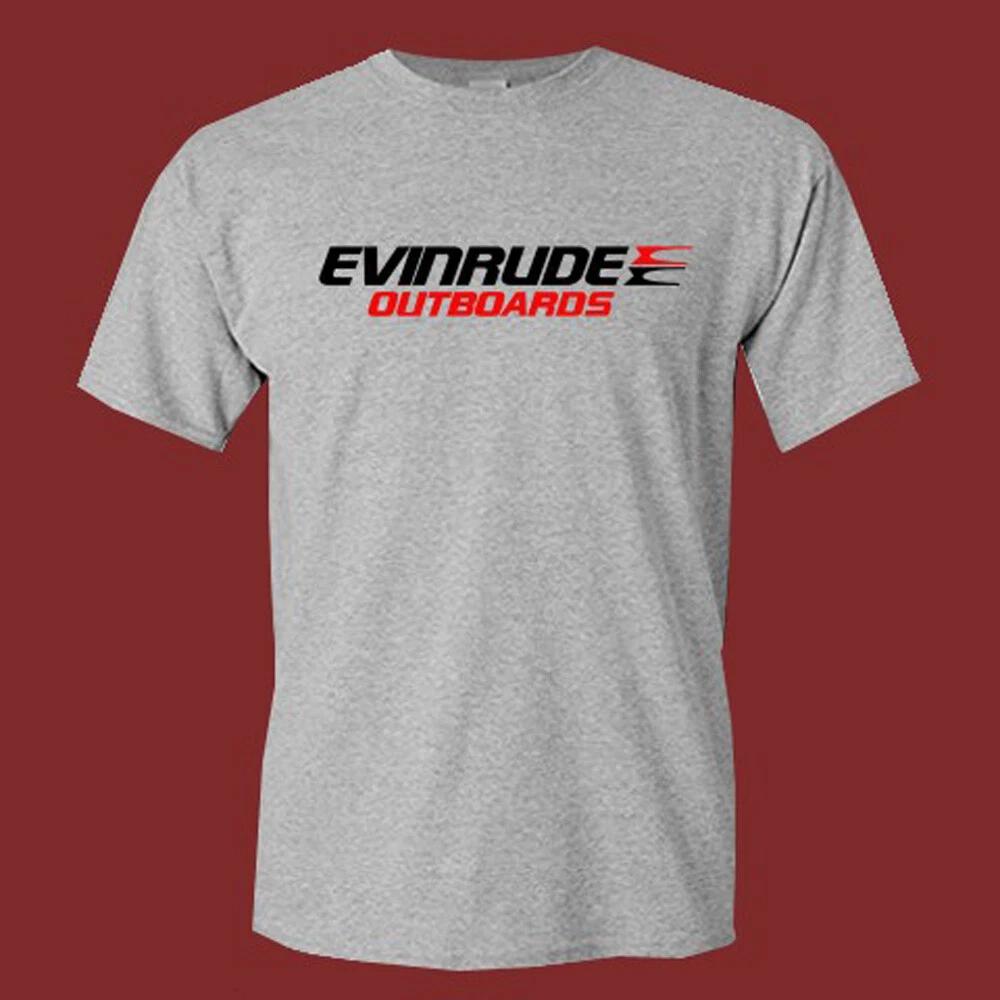Men s and Women s T-shirts Evinrude Outboards Men s Grey Size S-5XL XXXXL