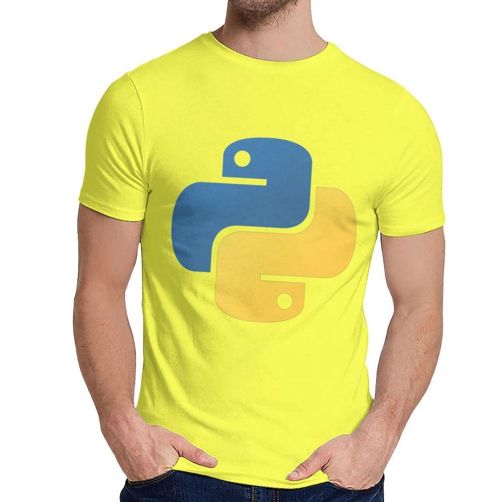 Graphic Python Programming Tee Shirt Men Custom Great T Shirt Crewneck