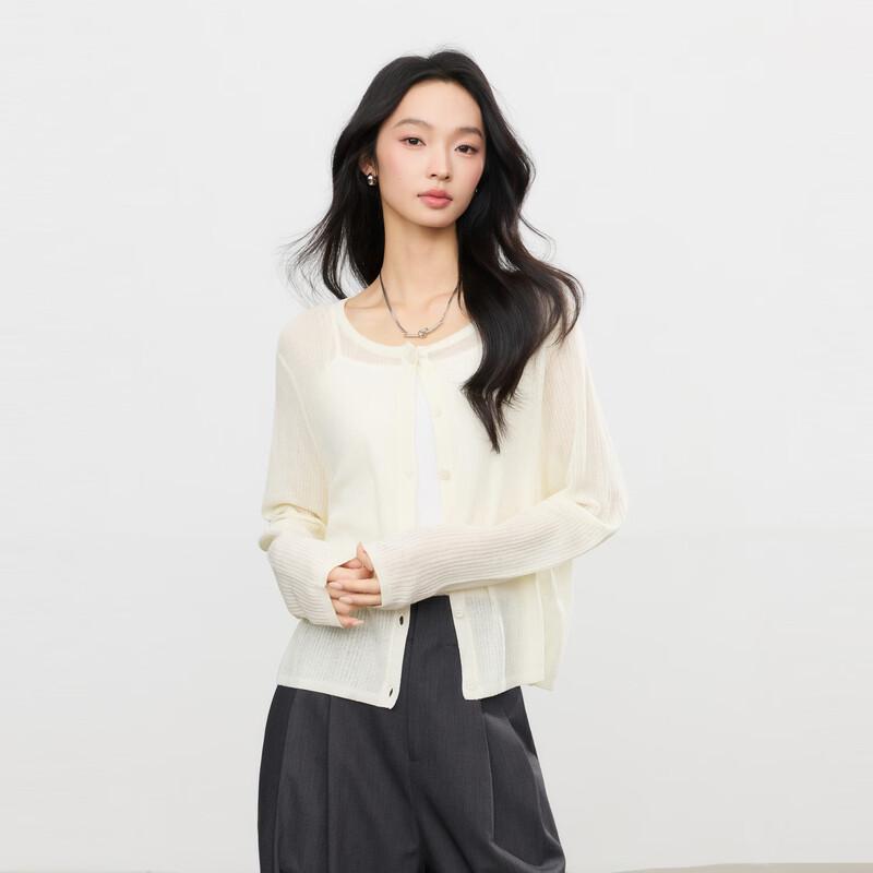 Elva  Island Women s Thin Knit Cardigan L