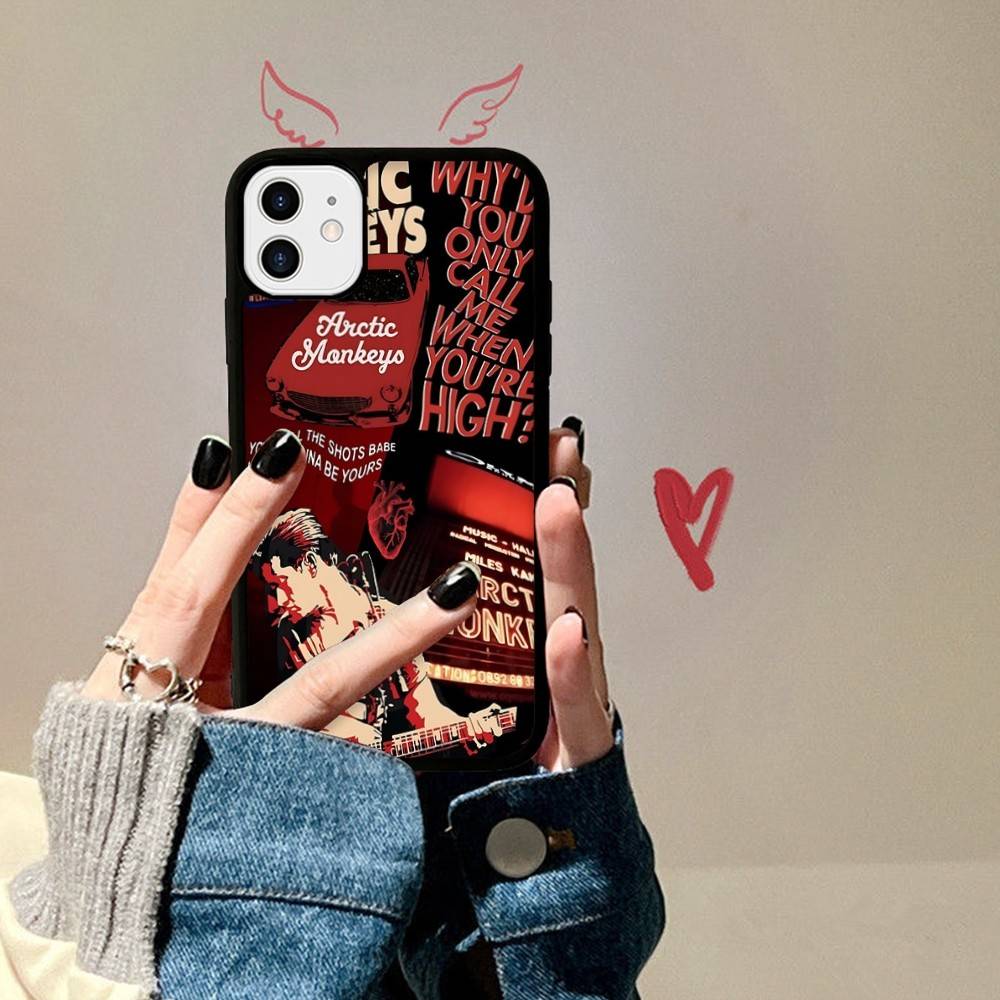 Rock Band A-Arctic M-Monkeys For IPhone 17 16 15 14 13 12 11 Pro Max Plus Mini PC+TPU Back Phone Cover