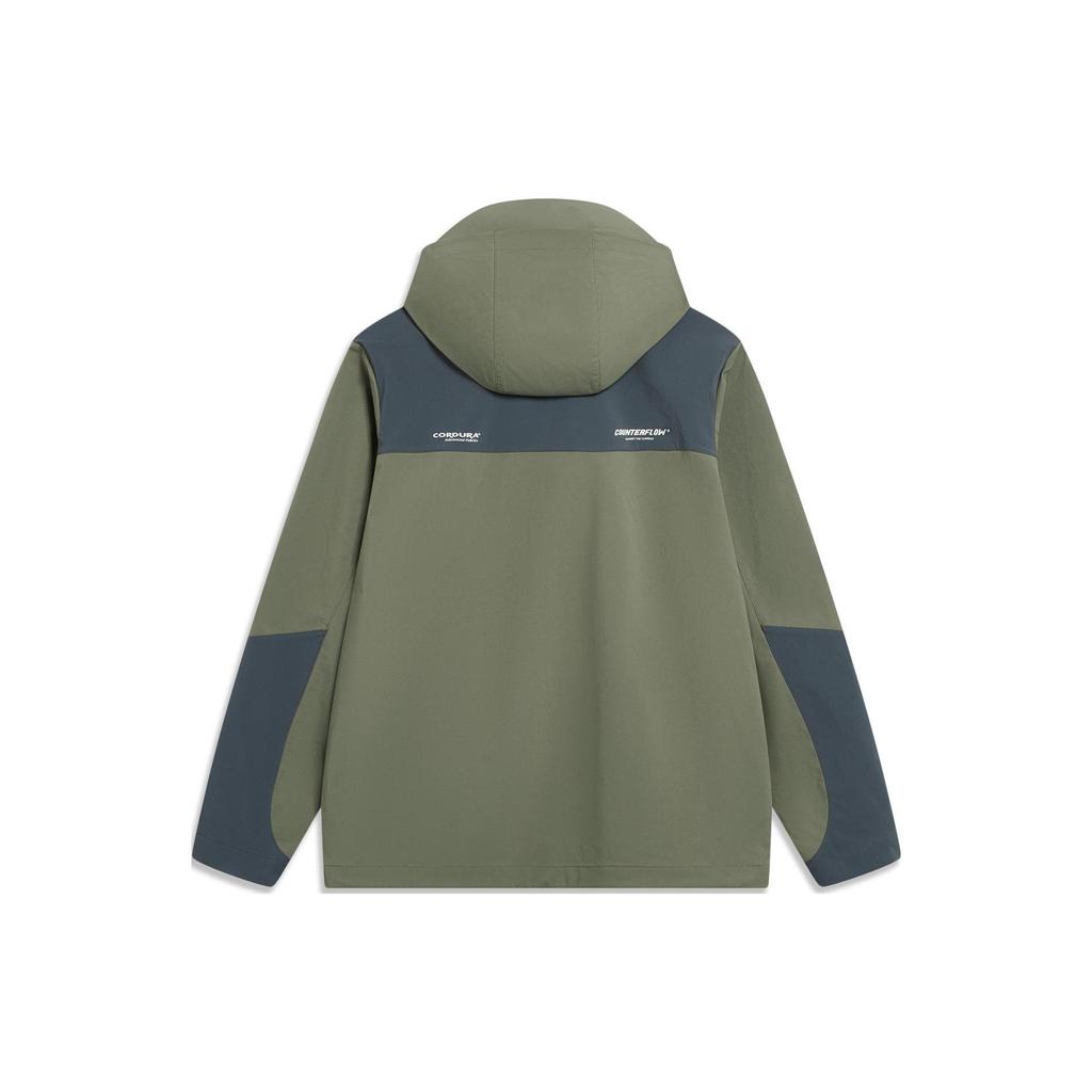 Li Ning Thermal Windbreaker Jacket Men's Murky Olive Green AFDT819-2