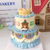 Double Layer Vintage Fake Cake Model Simulated Birthday Cake Mould Plastic Ornaments Window Sample Children's Photography Props