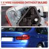 Kit d'assemblage de feu arrière de voiture Douille de lampe de feu arrière avec prise de câble #63217313044 Pour BMW Série 3 F30 F35 F80 320 328 335 2013-19