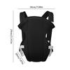 Xiuyer Baby Carrier, Adjustable & Breathable, Front & Back Carrier for Newborn to Toddler 3-10kg, Ergonomic Infant Sling (Black)