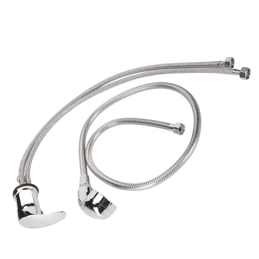 Shampoo Faucet and Sprayer Kit Hot Cold Mixer Sink Valve Shampoo Bowl Faucet Sprayer for Salon Barbershop