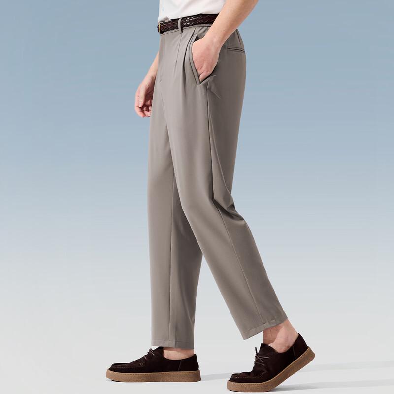 Judger Herren Seidenmischung Tapered Business-Hose