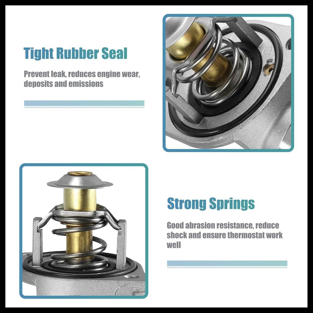 Engine Coolant Thermostat Housing Water Inlet Assembly 15-11057 12600172 15-10412 for Chevy Silverado Suburban Tahoe for Cadillac Escalade for GMC