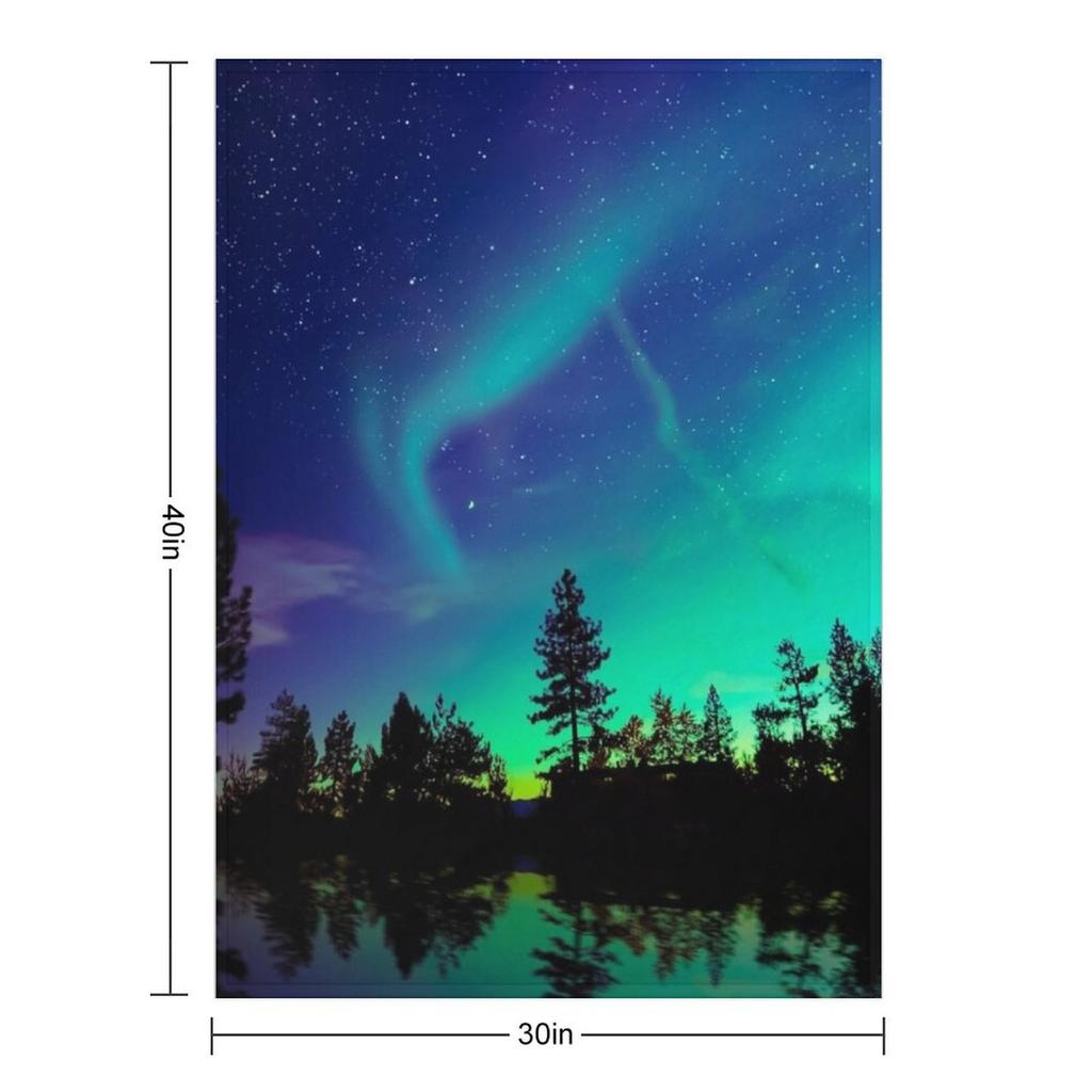 Northern Lights 4 Throw Blanket Cosplay Anime For Sofa Thin Christmas Gifts Soft Plush Plaid Blankets