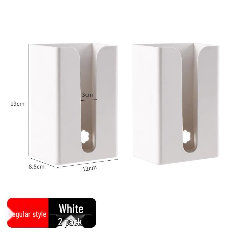 Wall-Mounted Punch-Free Tissue Box with Shelf for Kitchen, Bathroom, and Living Room Storage