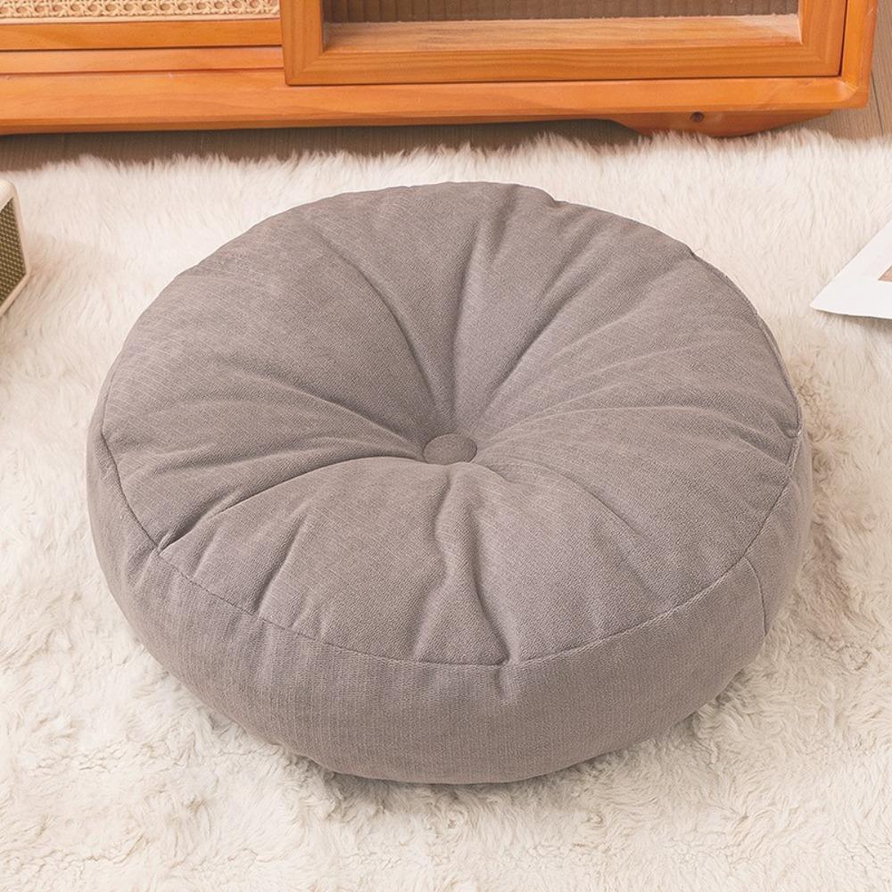 Solid Color Pouf Throw Pillow 40cm Tatami Cushion Durable Sofa Cushion  Home