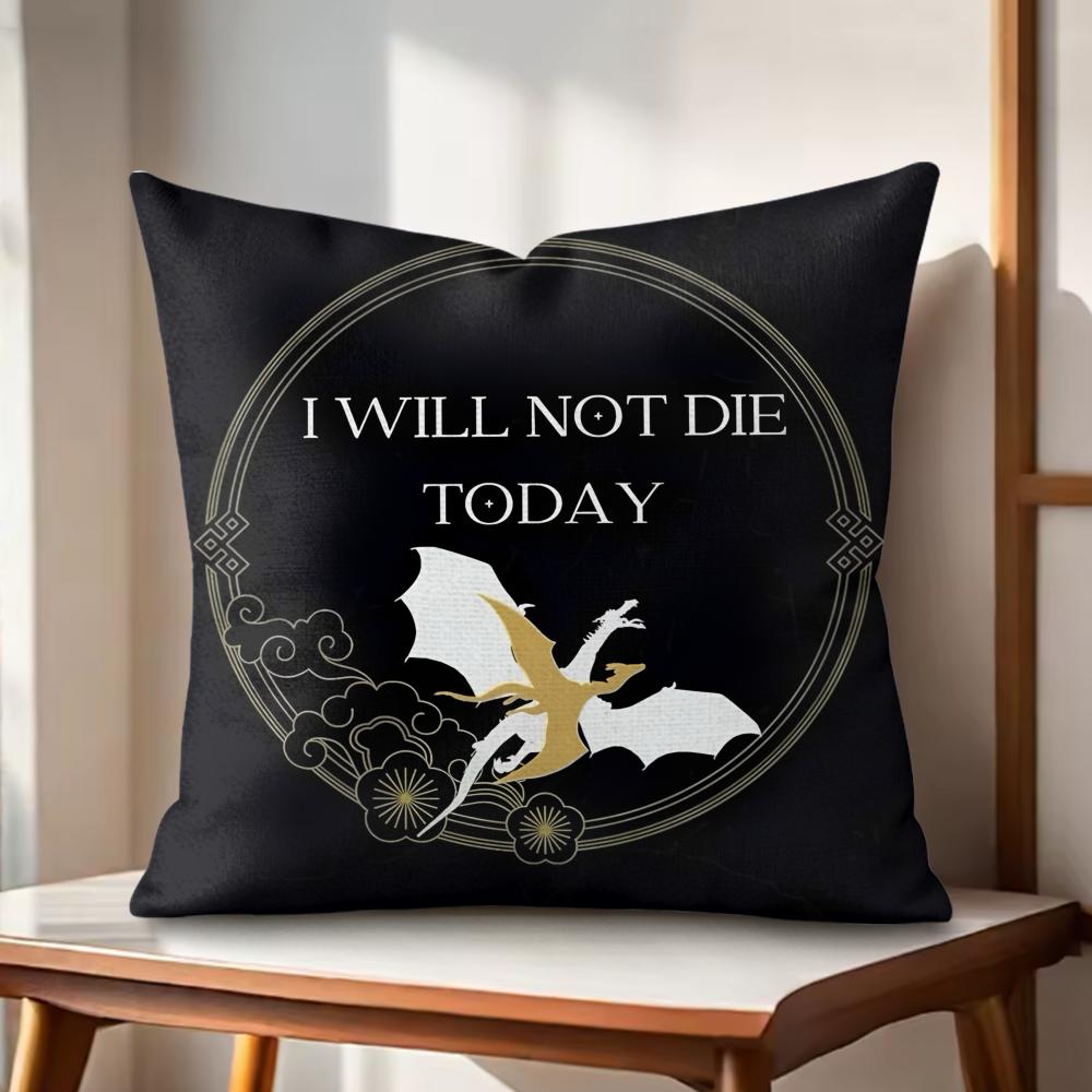 Cartoon WWingS DDragonS Cushion Cover Natural Linen Organic Fabric DoubleSided Printing Couch Pillow Covers Home Decor