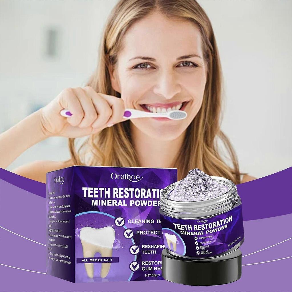 Oralhoe Tooth Powder Keeps Your Teeth Clean And Refreshing For A Long Time. It Protects Your Enamel And Prevents Tooth Decay. Oral Care Tooth Powder