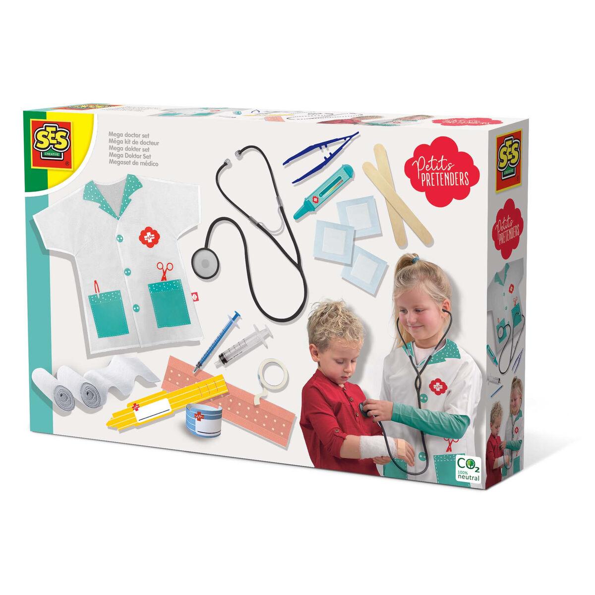 

Медицинский ящик с игрушечными аксессуарами SES Creative Mega Set TU прозрачный