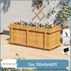 Hualongdun Carbonized Solid Wood Outdoor Planter Box